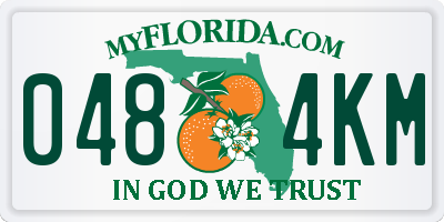 FL license plate 0484KM