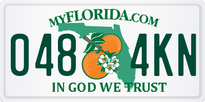 FL license plate 0484KN