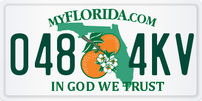 FL license plate 0484KV