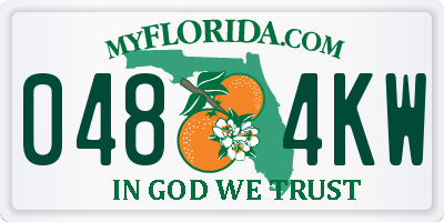 FL license plate 0484KW