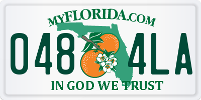 FL license plate 0484LA
