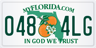 FL license plate 0484LG