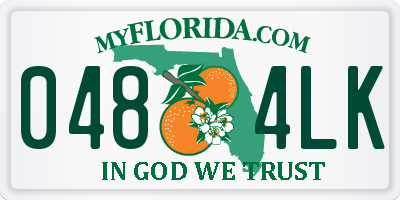 FL license plate 0484LK