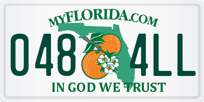 FL license plate 0484LL