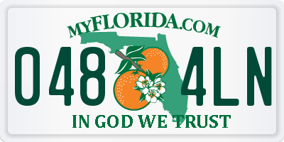 FL license plate 0484LN