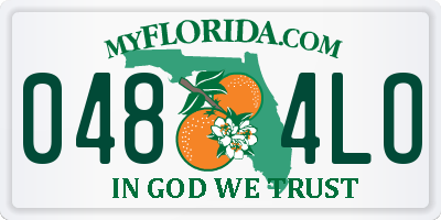 FL license plate 0484LO
