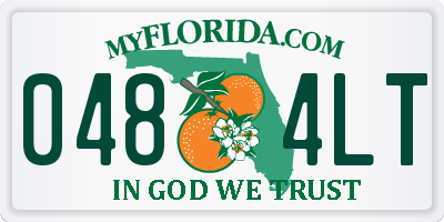 FL license plate 0484LT