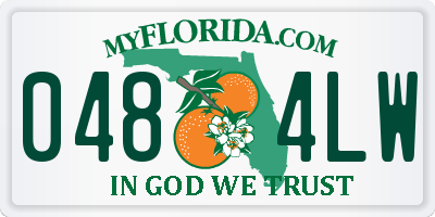 FL license plate 0484LW