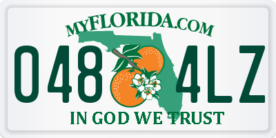 FL license plate 0484LZ