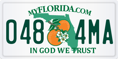 FL license plate 0484MA