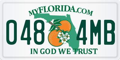 FL license plate 0484MB