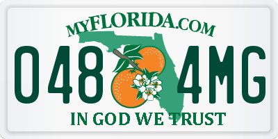 FL license plate 0484MG