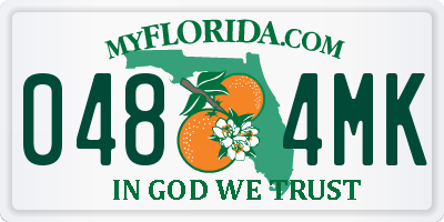 FL license plate 0484MK