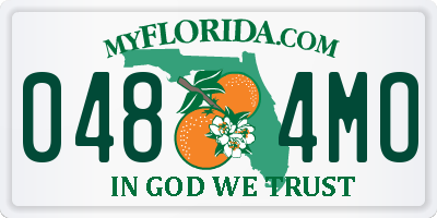 FL license plate 0484MO
