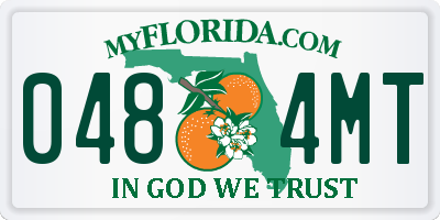 FL license plate 0484MT