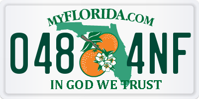 FL license plate 0484NF