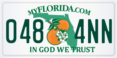 FL license plate 0484NN