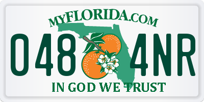 FL license plate 0484NR
