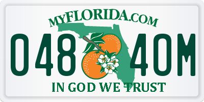 FL license plate 0484OM