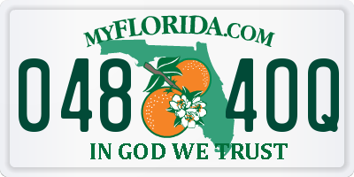 FL license plate 0484OQ