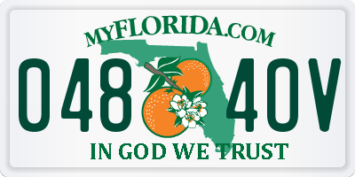 FL license plate 0484OV