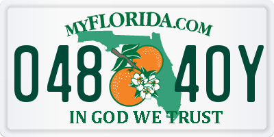 FL license plate 0484OY