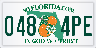 FL license plate 0484PE