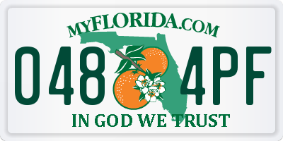 FL license plate 0484PF