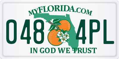 FL license plate 0484PL