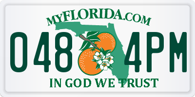 FL license plate 0484PM