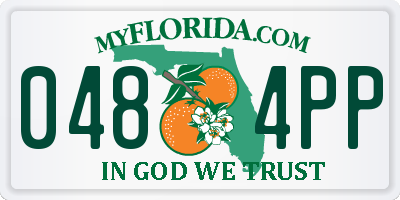 FL license plate 0484PP