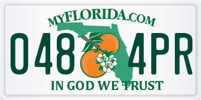 FL license plate 0484PR