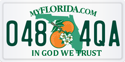 FL license plate 0484QA