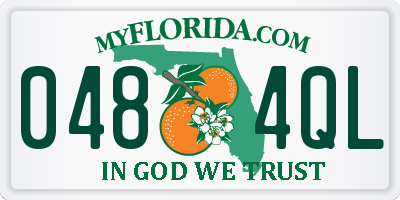 FL license plate 0484QL