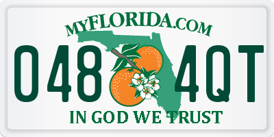 FL license plate 0484QT
