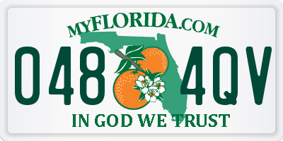 FL license plate 0484QV