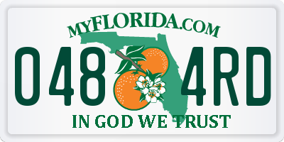 FL license plate 0484RD