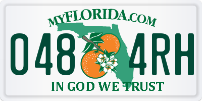 FL license plate 0484RH