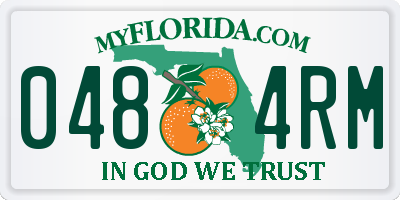 FL license plate 0484RM
