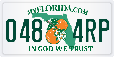 FL license plate 0484RP