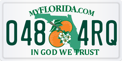 FL license plate 0484RQ