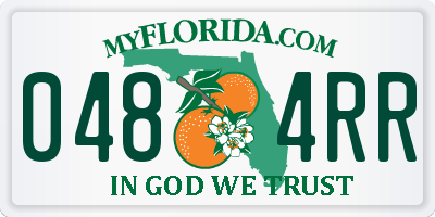 FL license plate 0484RR