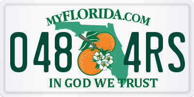 FL license plate 0484RS