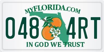 FL license plate 0484RT