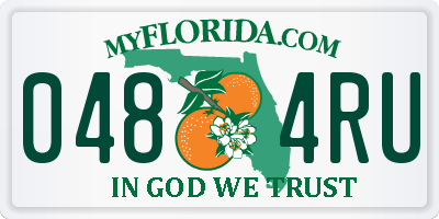 FL license plate 0484RU
