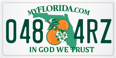 FL license plate 0484RZ
