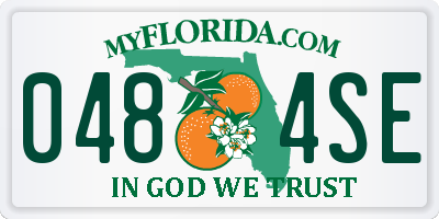 FL license plate 0484SE