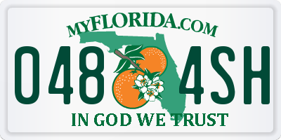 FL license plate 0484SH