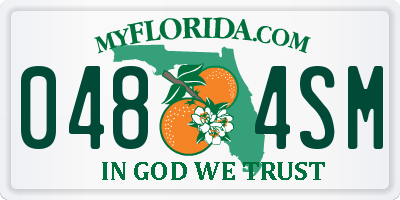 FL license plate 0484SM