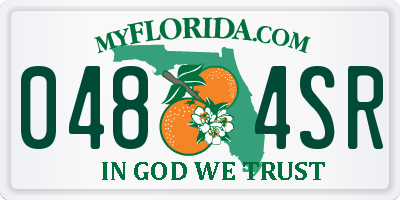 FL license plate 0484SR